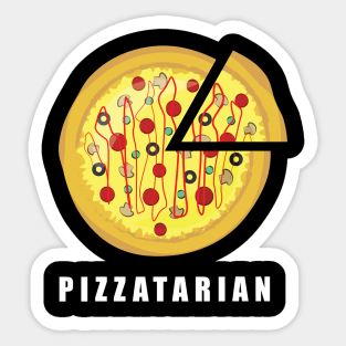 Pizzatarian - Funny Pizza Saying Sticker